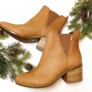 Tom’s Esme Tan Booties – Size 7.5