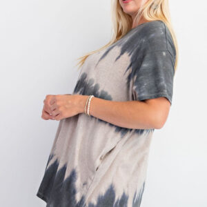 Plus – Charcoal Tie Dye Tee