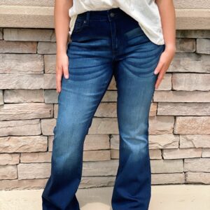 Plus – Kan Can Dark Wash Flare Jeans