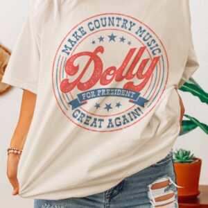 Dolly For President Oversized Tee