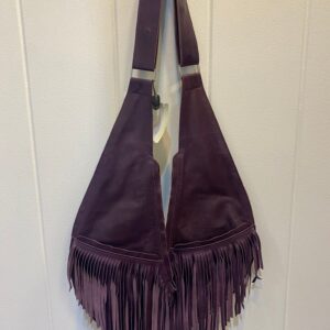 Purple Fringe Sash Bag