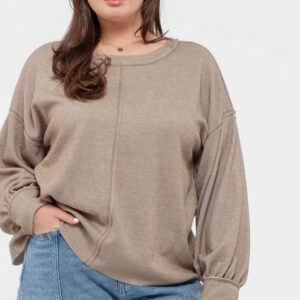 Plus – Drop Shoulder L/S Top