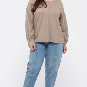 Plus – Drop Shoulder L/S Top