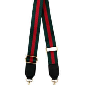 Green & Red Striped Purse Strap