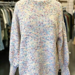 Confetti Balloon Sleeve Sweater