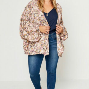 Plus – Floral Kimono